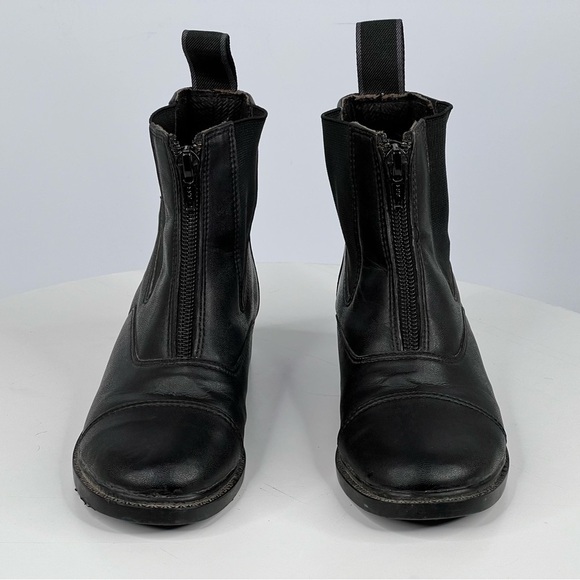 Somerset Boots Paddock English Riding Kids Equestrian Black Faux Leather 12 - Picture 9 of 15